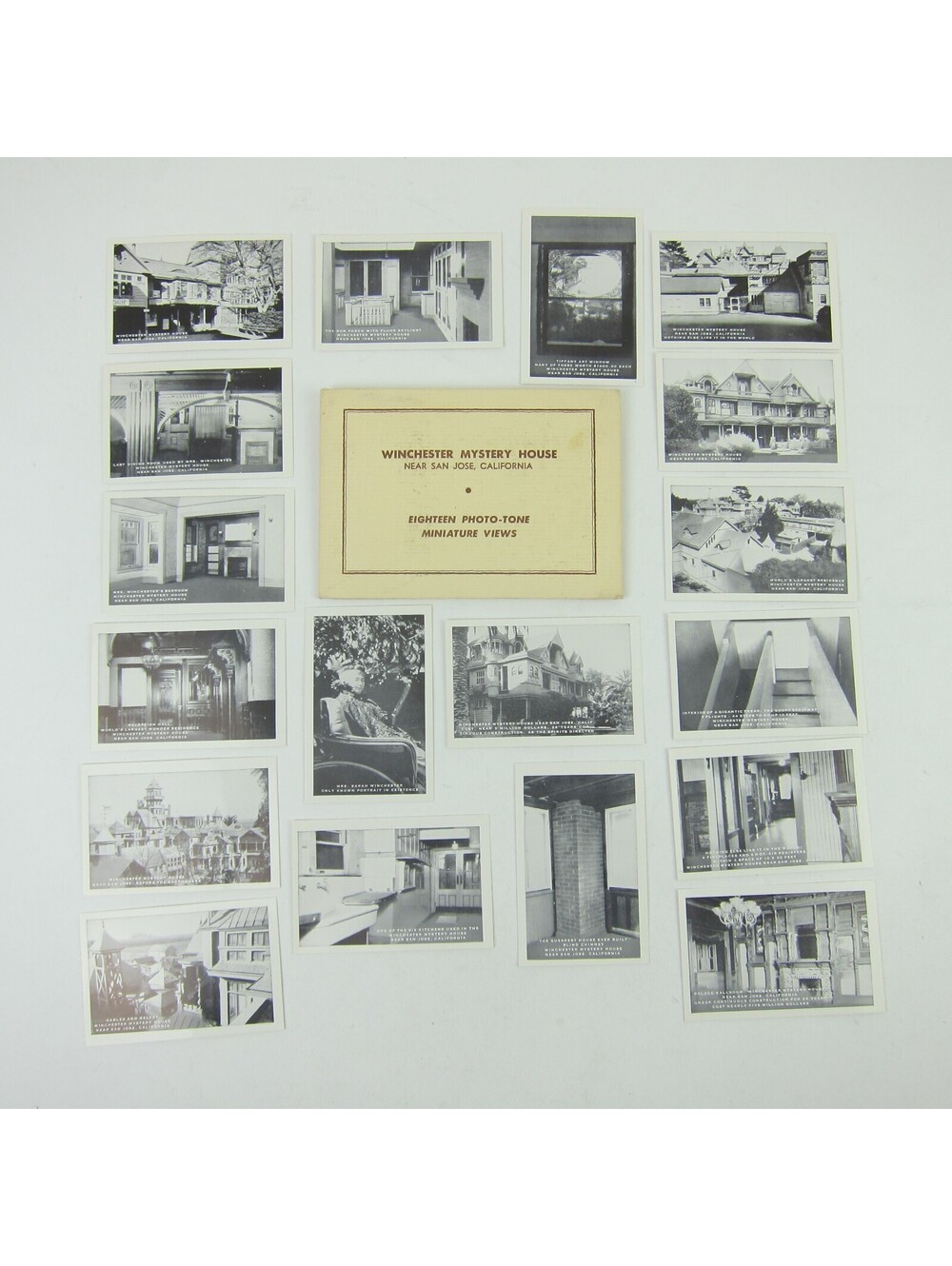 San Jose California Winchester Mystery House 18 Photo Tone Miniatures Vintage